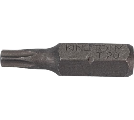Изображение товара Вставка бита торцевая 1/4", TORX, T20, L=25, с отверстием KING TONY 102520U