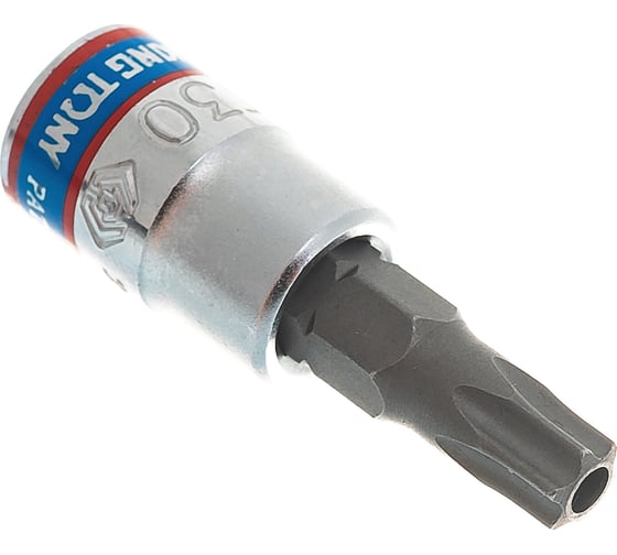 Изображение товара Головка-бита торцевая 1/4", TORX с отверстием, T30Н, L=37 мм KING TONY 203730