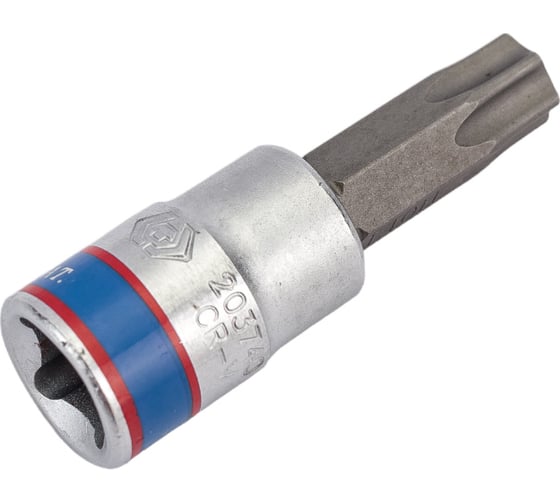 Изображение товара Головка-бита торцевая 1/4", TORX с отверстием, T40Н, L=37 мм KING TONY 203740