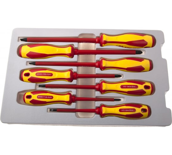 Изображение товара Набор диэлектрических отверток KING TONY 7 предметов 30607MR