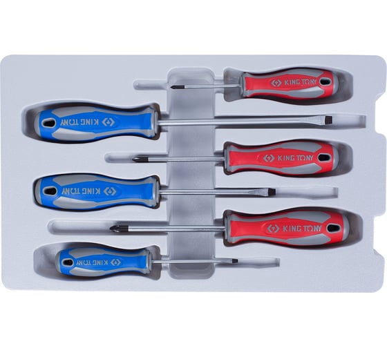 Изображение товара Набор отверток, 6 предметов KING TONY 31116MR
