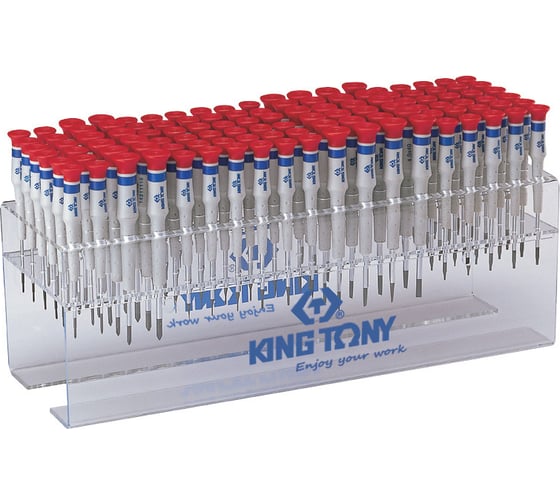 Изображение товара Стенд с прецизионными отвертками, серии 1431, 1432, 1433, 114 предметов KING TONY 31419MR