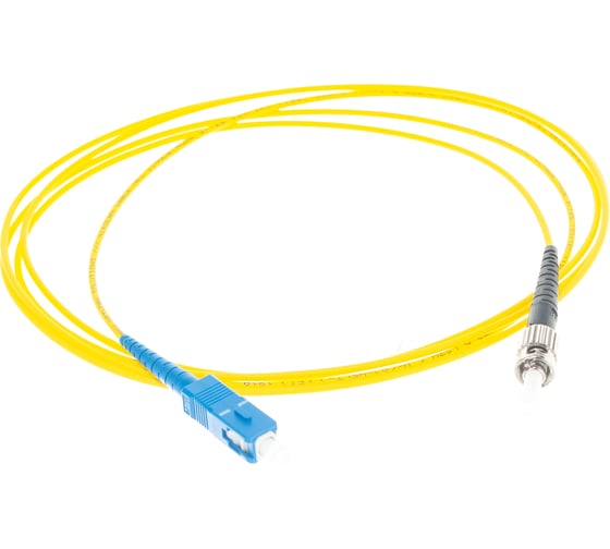 Изображение товара Переходной волоконно-оптический шнур NIKOMAX желтый, 2м NMF-PC1S2C2-SCU-STU-002