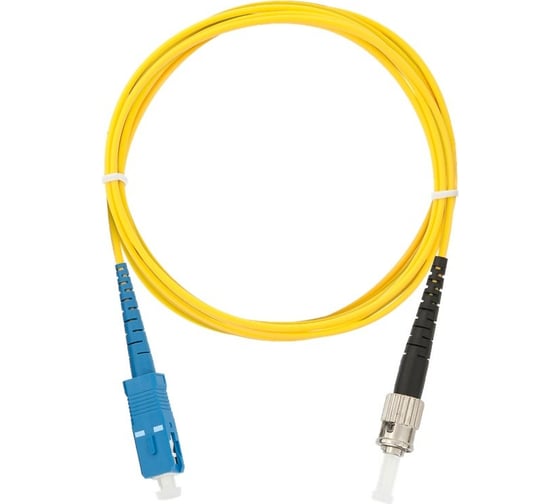Изображение товара Переходной волоконно-оптический шнур NIKOMAX желтый, 1м NMF-PC1S2C2-SCU-STU-001