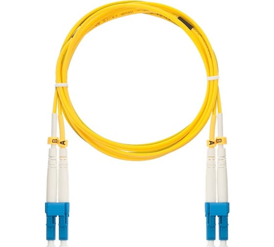 Изображение товара Соединительный волоконно-оптический шнур NIKOMAX желтый, 10м NMF-PC2S2C2-LCU-LCU-010