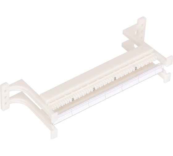 Изображение товара Настенный блок 110 типа NIKOMAX 50 пар, с ногами и cъемной этикеткой, белый NMC-CB110-50L