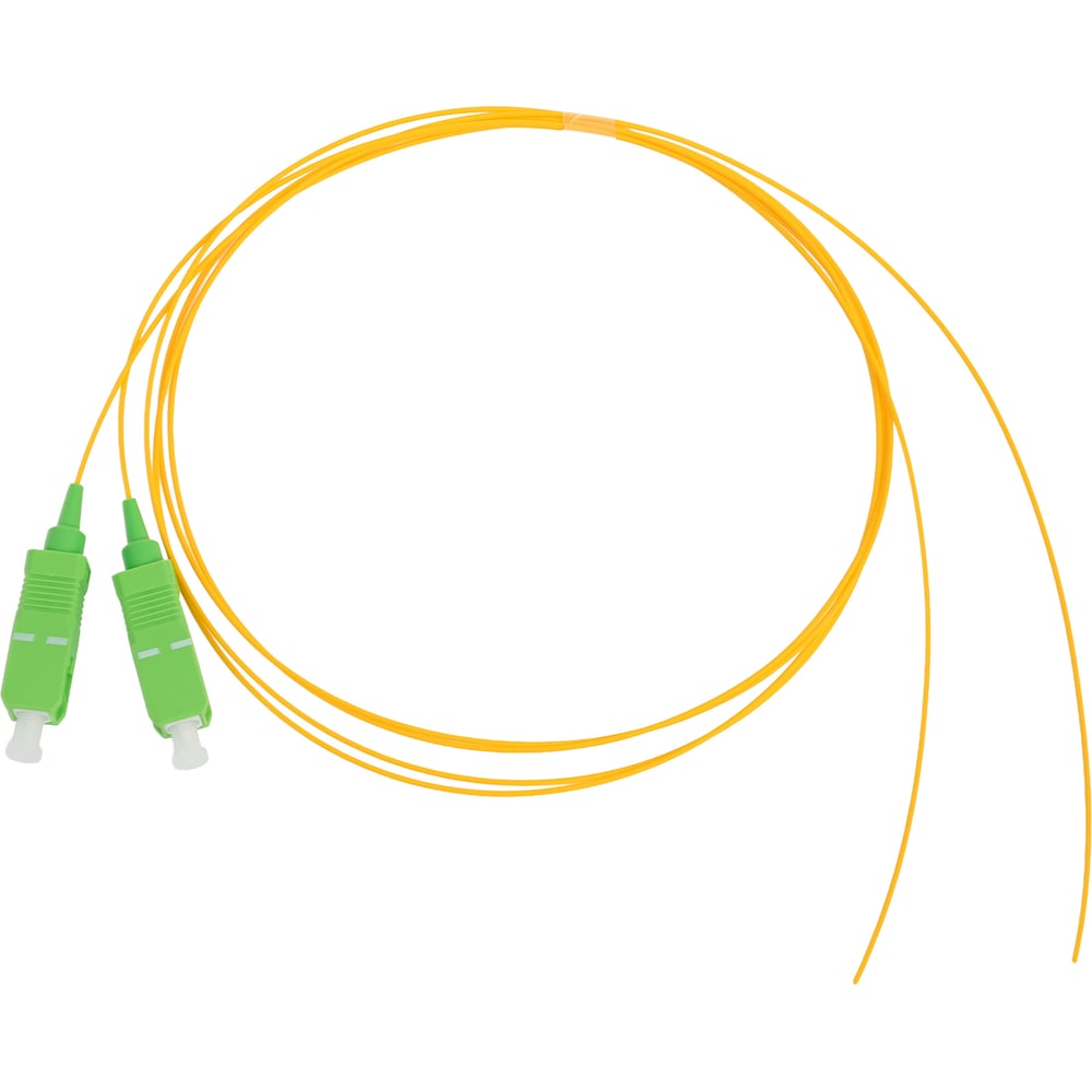 Изображение товара Монтажный волоконно-оптический шнур NIKOMAX желтый 1м 2 шт комплект SC APC