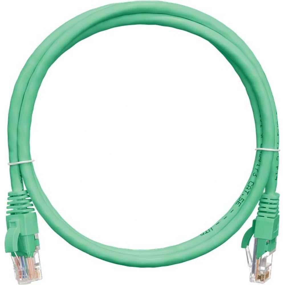 фото Коммутационный шнур nikomax u/utp 4 пары, зеленый, 1м nmc-pc4ud55b-010-c-gn