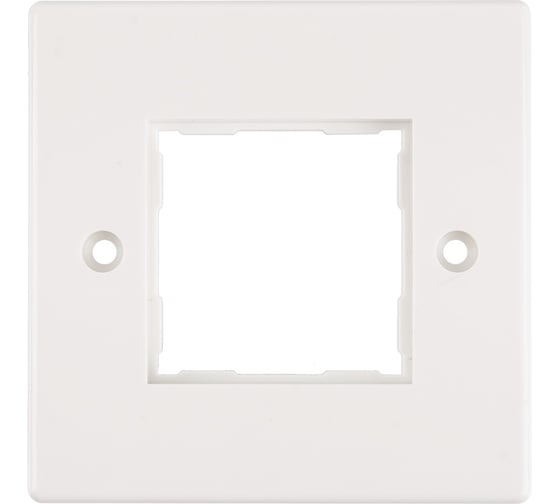 Изображение товара Настенная лицевая панель 86х86мм для вставок формата Mosaic 45х45мм, белая NIKOMAX NMC-PL86X86F