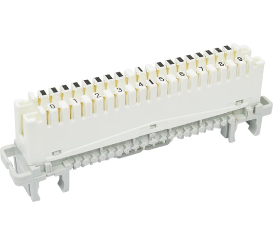 Изображение товара Плинт 10 пар NIKOMAX крепление под кронштейн, белый, 10шт NMC-PL10-DU-10