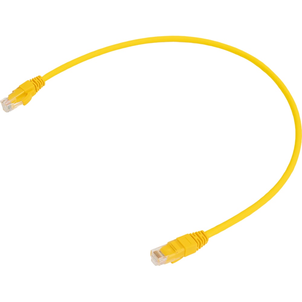 Изображение товара Коммутационный кабель NIKOMAX U/UTP 4 пары 0,5м желтый патч-корд Ethernet