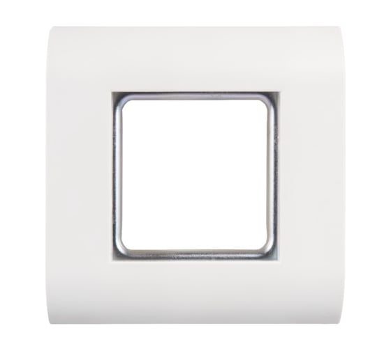 Изображение товара Настенная лицевая панель под 1 вставку с подрамником, белая NIKOMAX NMC-PL1PM-WT
