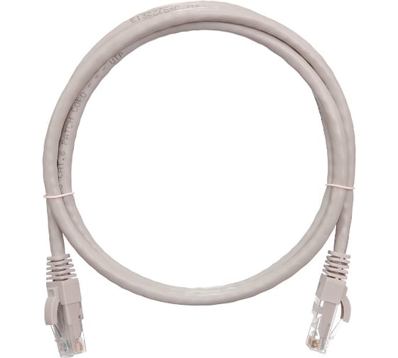 Изображение товара Коммутационный шнур NIKOMAX U/UTP 4 пары, серый, 20м NMC-PC4UE55B-200-C-GY