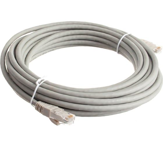 Изображение товара Коммутационный шнур NIKOMAX U/UTP 4 пары, серый, 7,5м NMC-PC4UE55B-075-C-GY