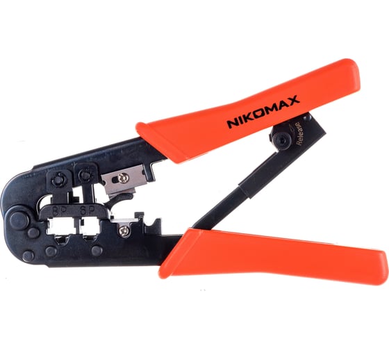 Изображение товара Обжимной инструмент, 2 гнезда, с храповиком NIKOMAX NMC-568R