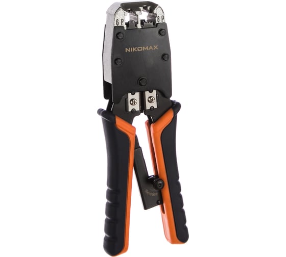 Изображение товара Обжимной профессиональный инструмент RJ45/8P8C, RJ12/6P6C, RJ11/6P4C NIKOMAX NMC-500R
