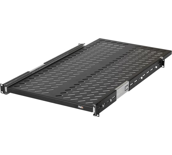 Изображение товара Выдвижная полка TLK 19, для шкафа и стойки Г1000мм, черная TLК-SHFC-800R-BK