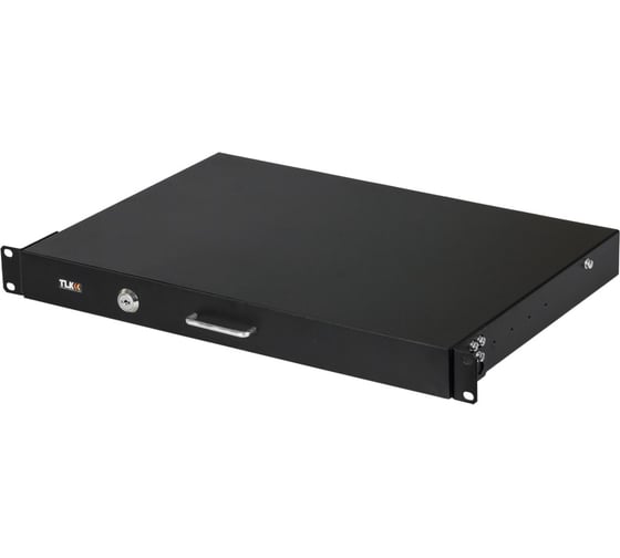 Изображение товара Выдвижная полка под клавиатуру TLK 19, 1U, черная TLК-KB1-BK