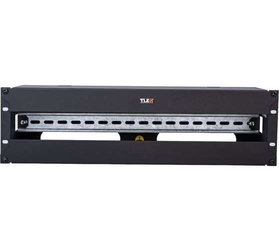 Изображение товара Панель TLK 19 с DIN-рейкой, 3U, черная TLК-EP25-3U-BK