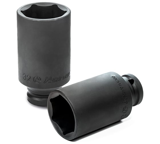 Изображение товара Головка торцевая ударная 6-ти гранная (32 мм; 1/2"; 80 мм) Hans 84300M32
