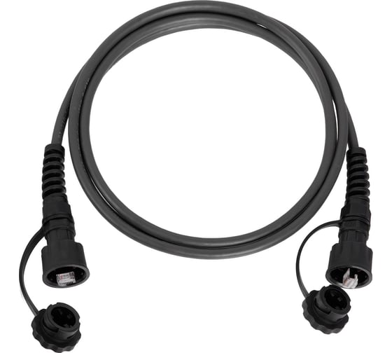 Изображение товара Индустриальный коммутационный неэкранированный шнур NIKOMAX U/UTP 4 пары, черный, 2м NMC-PC4UE55B-020-IS-BK