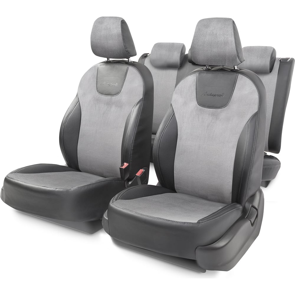 фото Чехлы на сиденья autoprofi skoda octavia-3 oct-3lt13+40-60 a bk/d.gy