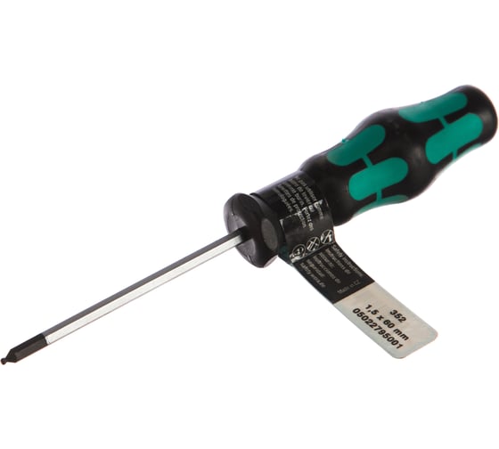 Изображение товара Отвертка WERA 352 SW 1,5/ 60 MM WE-022795