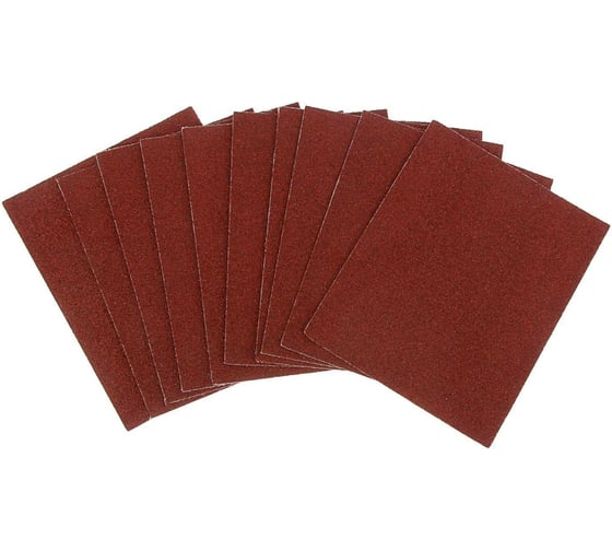 Изображение товара Шкурка шлифовальная в листах на тканевой основе, водостойкая, 230x280 мм, Р36, 10 шт ТУНДРА 1124376