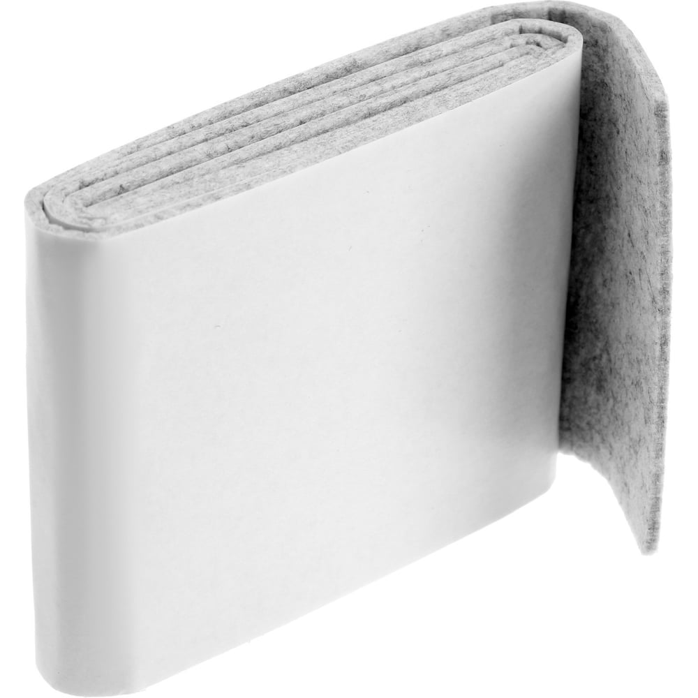 Изображение товара Самоклеящиеся подпятники для мебели ТУНДРА 100x10x0,3 см, фетр, цвет серый 9395851