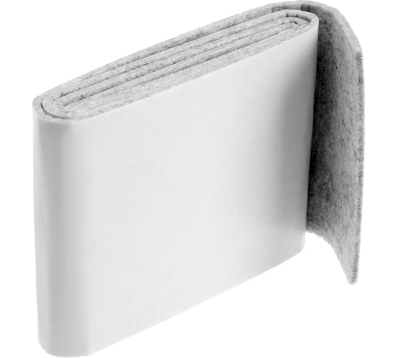 Изображение товара Самоклеящиеся подпятники для мебели ТУНДРА 100x10x0,3 см, фетр, цвет серый 9395851