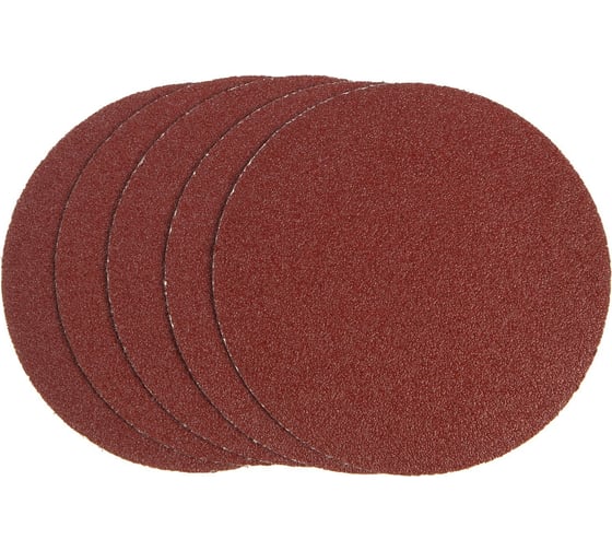 Изображение товара Круг абразивный шлифовальный под липучку 150 мм, Р60, 5 шт ТУНДРА 9422557