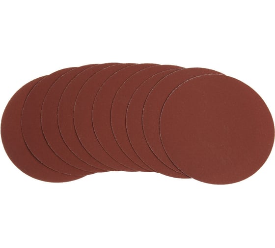 Изображение товара Круг абразивный шлифовальный под липучку 125 мм, Р400, 10 шт ТУНДРА 9422582