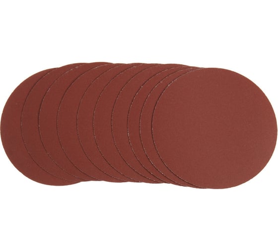 Изображение товара Круг абразивный шлифовальный под липучку 125 мм, Р320, 10 шт ТУНДРА 9422581