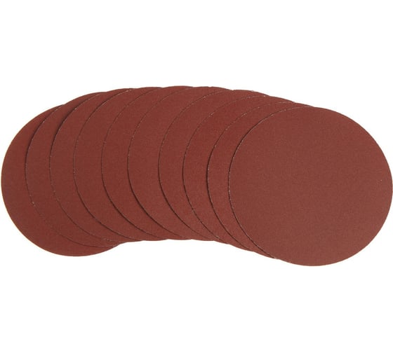 Изображение товара Круг абразивный шлифовальный под липучку 125 мм, Р220, 10 шт ТУНДРА 9422579