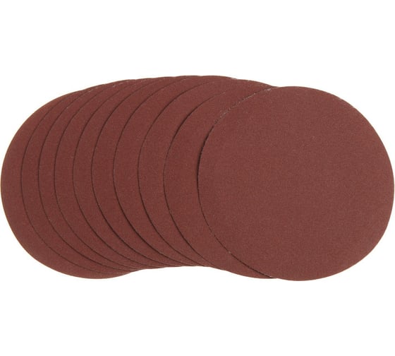 Изображение товара Круг абразивный шлифовальный под липучку 115 мм, Р180, 10 шт ТУНДРА 9422555