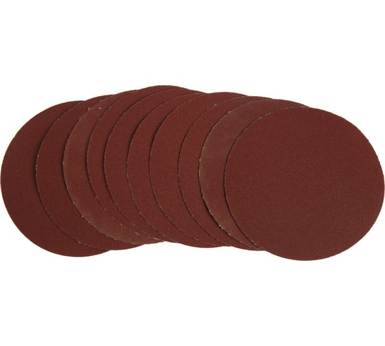 Изображение товара Круг абразивный шлифовальный под липучку 125 мм, Р150, 10 шт ТУНДРА 9422577