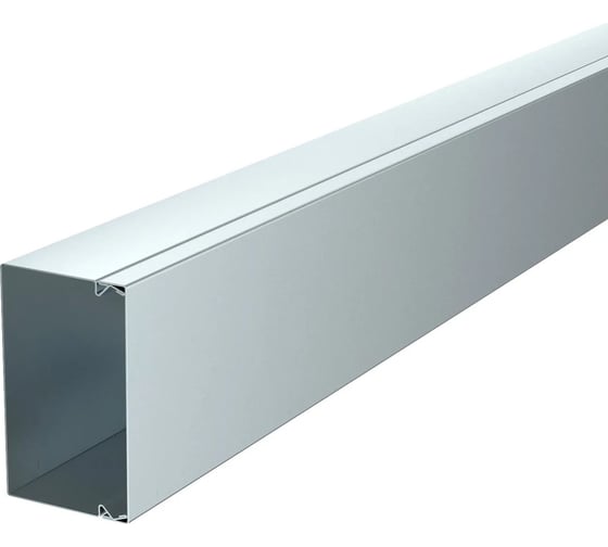Изображение товара Металлический кабель-канал OBO Bettermann LKM 60x100x2000 мм, толщина 0,8 мм сталь оцинкованная (короб с крышкой) 6247113