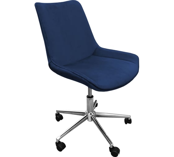 Изображение товара Стул AKS Home LUMIER, поворотный, сапфир велюр хром 79742