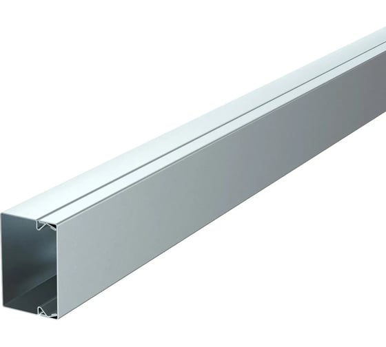 Изображение товара Металлический кабель-канал OBO Bettermann LKM 40x60x2000 мм, толщина 0,8 мм сталь оцинкованная (короб с крышкой) 6247016