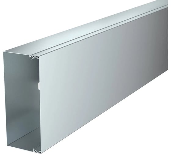 Изображение товара Металлический кабель-канал OBO Bettermann LKM 60x150x2000 мм, толщина 0,8 мм сталь оцинкованная (короб с крышкой) 6247148