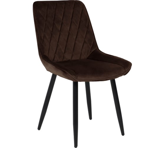 Изображение товара Стул AKS Home NIKA коричневый велюр HLR-49/черный 72323