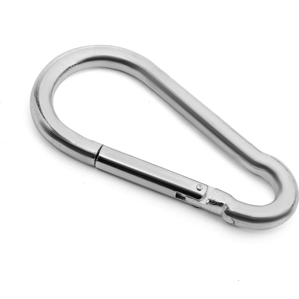 Изображение товара Карабин ТУНДРА krep монтажный с фиксатором 13x160 мм DIN5299D оцинкованный