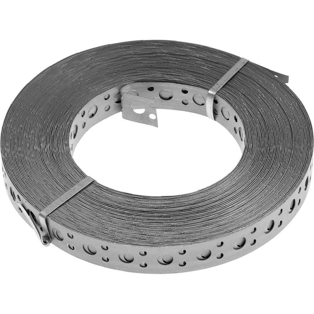 Изображение товара Перфорированная для вентиляции лента ТУНДРА krep, 20x0.5 мм, прямая, 25 м 5044150