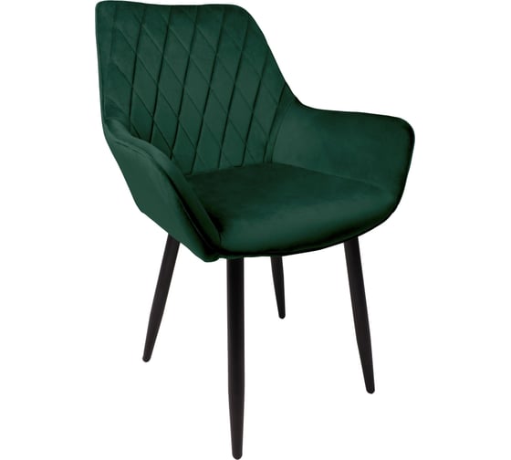 Изображение товара Стул AKS Home PABLO, темно-зеленый велюр HLR-57/черный 72330
