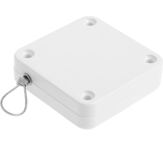 Изображение товара Дверной доводчик ТУНДРА до 20 кг, цвет белый, натяжение 800 гр, длина троса 100 см 9561435