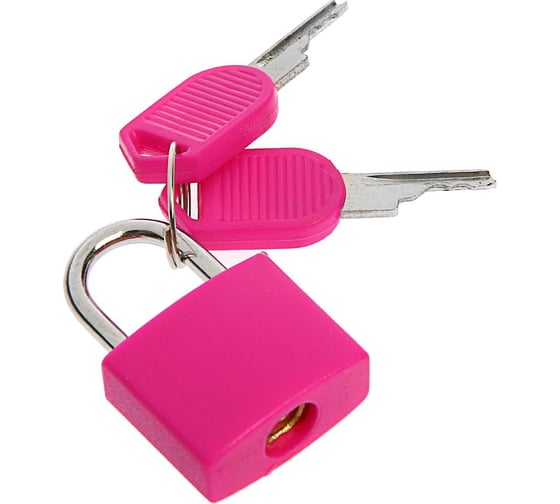 Изображение товара Навесной замок для чемодана ТУНДРА малый, розовый 2580463