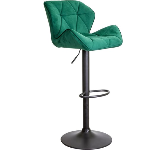 Изображение товара Барный стул AKS Home BERLIN (зеленый велюр/черный) 62687