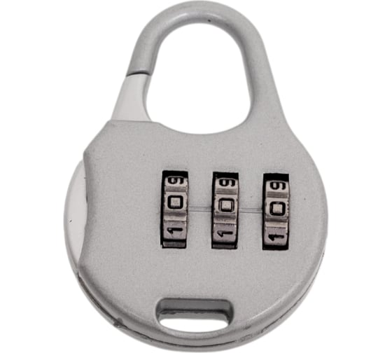 Изображение товара Навесной кодовый замок ТУНДРА ZK006 серый 4668264