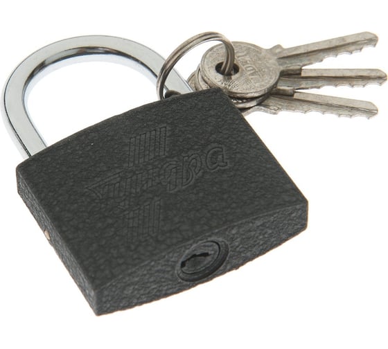 Изображение товара Навесной замок ТУНДРА 50 мм, 3 ключа, подвес 5496084
