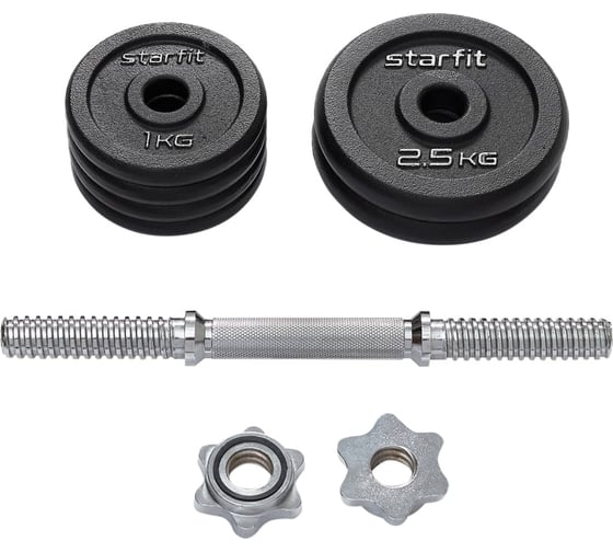 Изображение товара Разборная чугунная гантель Starfit DB-715 10 кг ЦБ-00002411